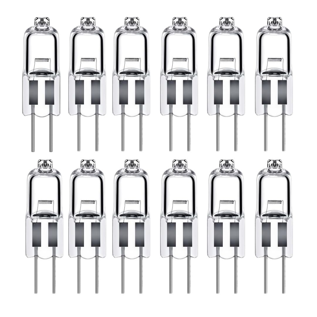 LISOCLU G4 Halogen Lamps 6v 12v 24v 110v 220v 5w 10w 20w 28w 35w 40w 50w Warm White 3000k Dimmable G4 Halogen Lamps Kitchen Kitchen Living Room Bedroom (6V-10W/12PCS)
