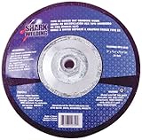 Shark 12759 7-Inch by 0.25-Inch by 5/8-11 Hubbed Koolie Hat Grinding Wheel with Type 28