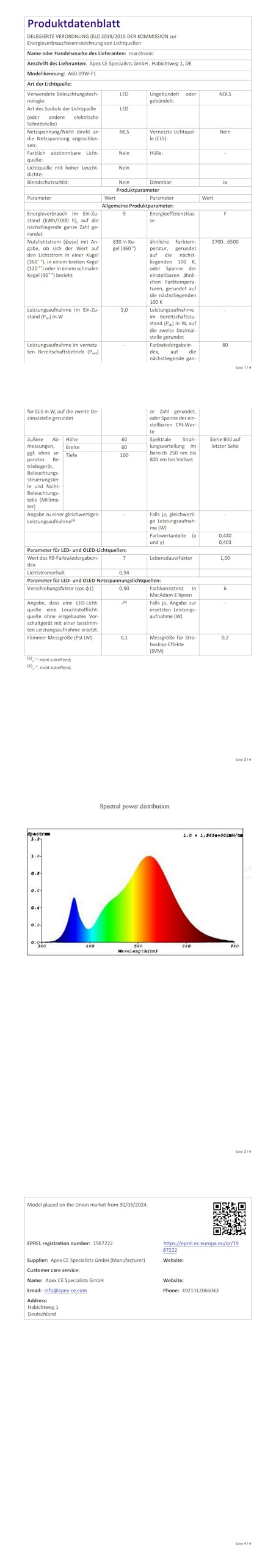 marctronic Lampada da Terra con Telecomando, LED Piantana 12 temperature di colore 9W E27 Luminosità Continua,Lampade da Pavimento con Lampadina Dimmerabile da per Soggiorno,Camera da Letto,Ufficio