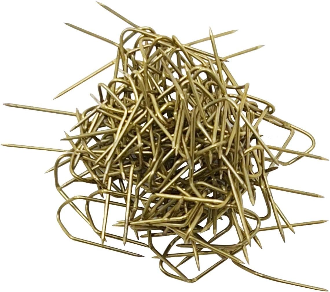 100 Piece Small Brass U Pins Display Storage Jewelry Holding Tool
