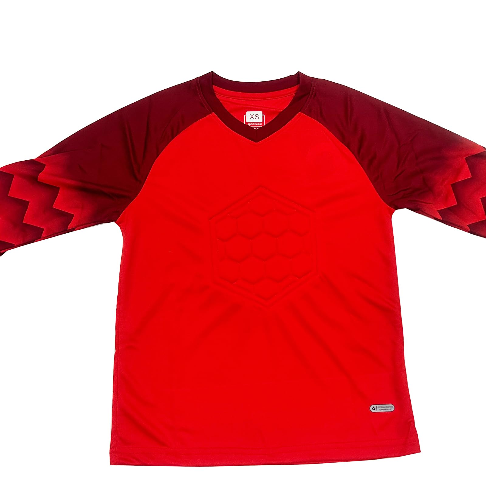 ZUYPSK Set di maglia da portiere per ragazzi da calcio imbottito a maniche lunghe attrezzature di protezione tuta