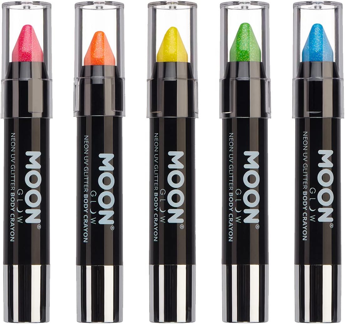 Moon Glow Blacklight Neon Face Paint Stick / Body Crayon makeup for the Face