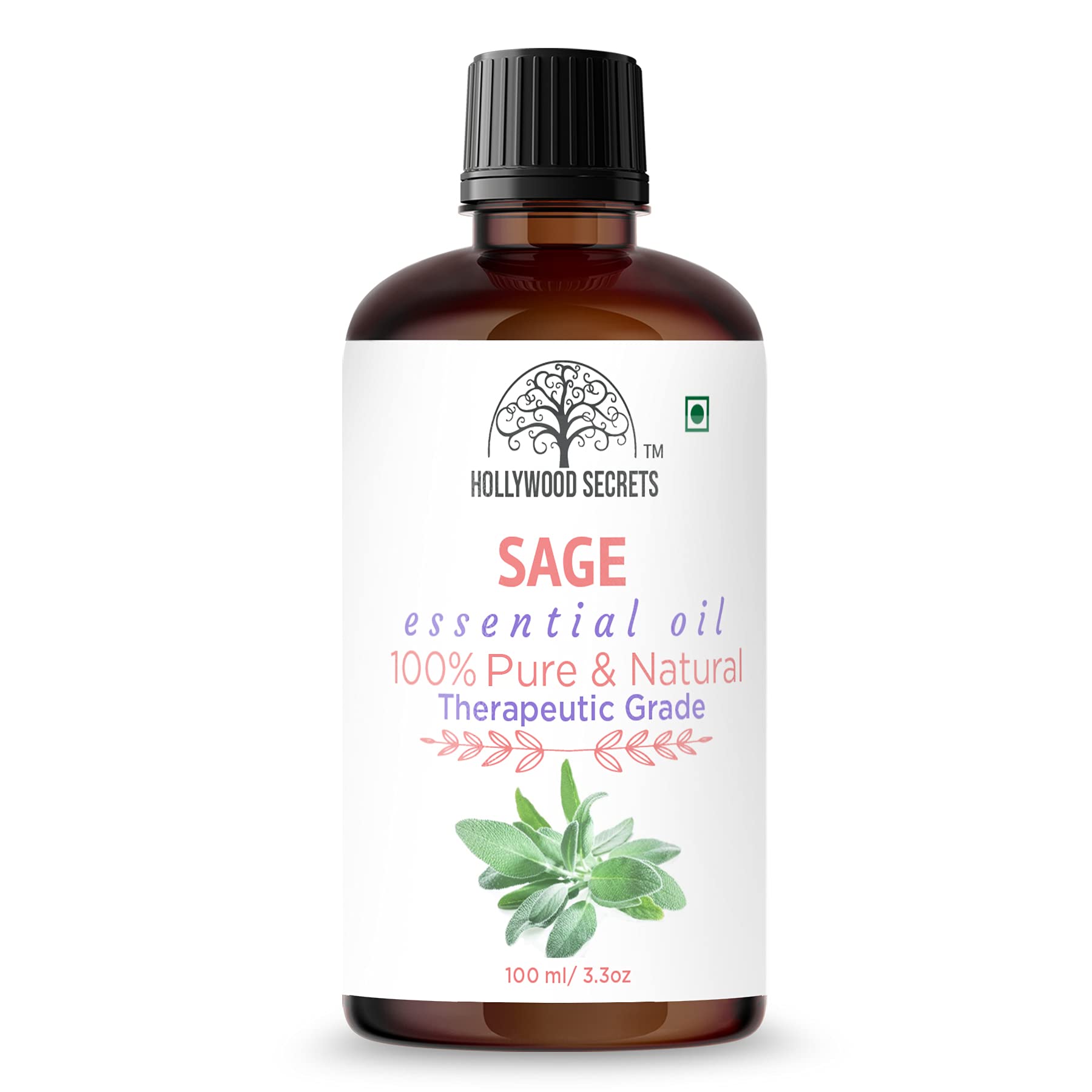 Pure Sage Essential Oil Therapeutic Grade 100ml