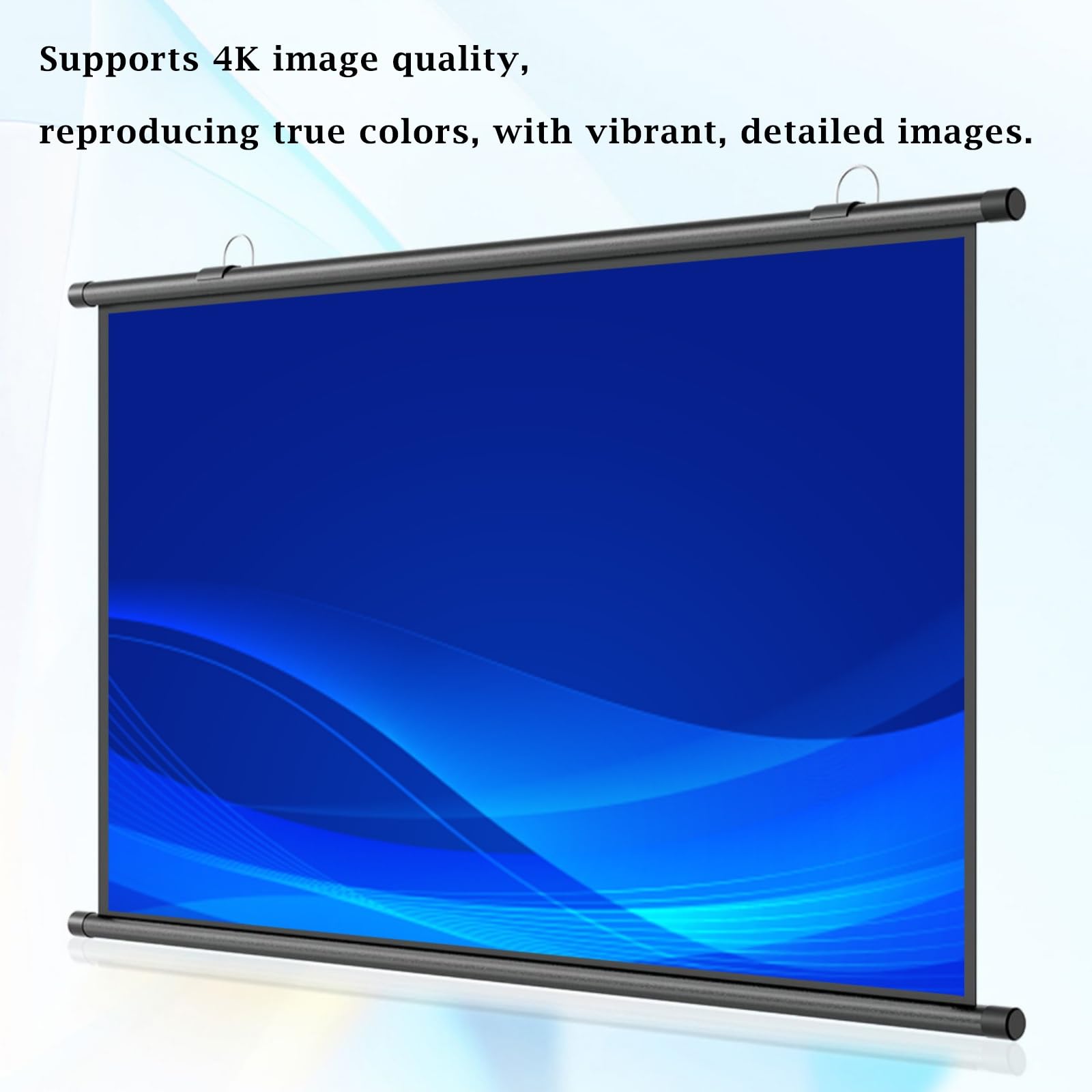 4K HD Schermo for Proiettore Da 30" 60" 72", Telo Proiettore Home Theater | AntiRughe 16:9 4:3 Schermo Di Proiezione A Parete, Tela Di Proiezione Campeggio Party Teatro Notti(72in 16:9)
