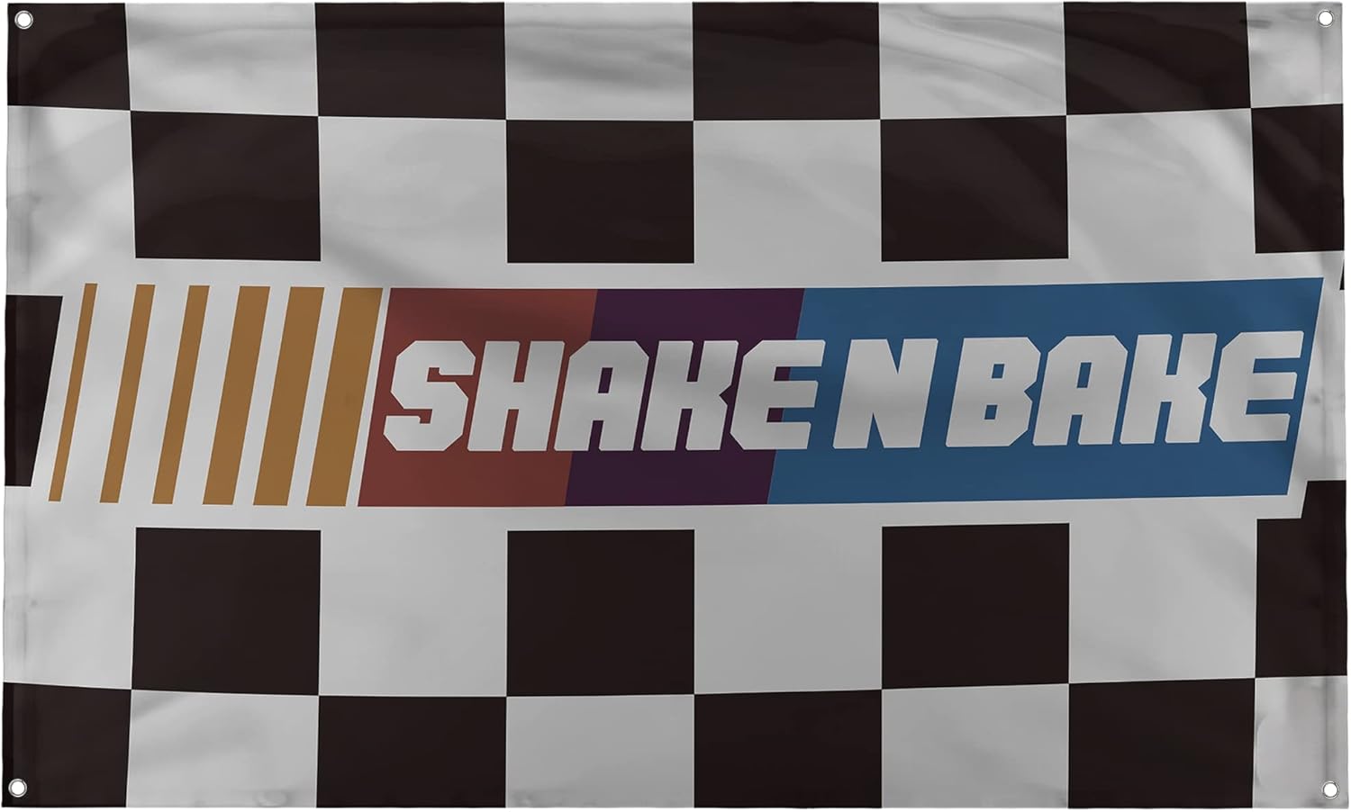 Banger - Ricky Bobby Talladega Nights Movie Shake N Bake Funny Motivational Inspirational Office Gym Dorm Wall Decor Design on a 3X5 Feet Flag with 4 Grommets for Easy Hanging. Authentic BANGER FLAG