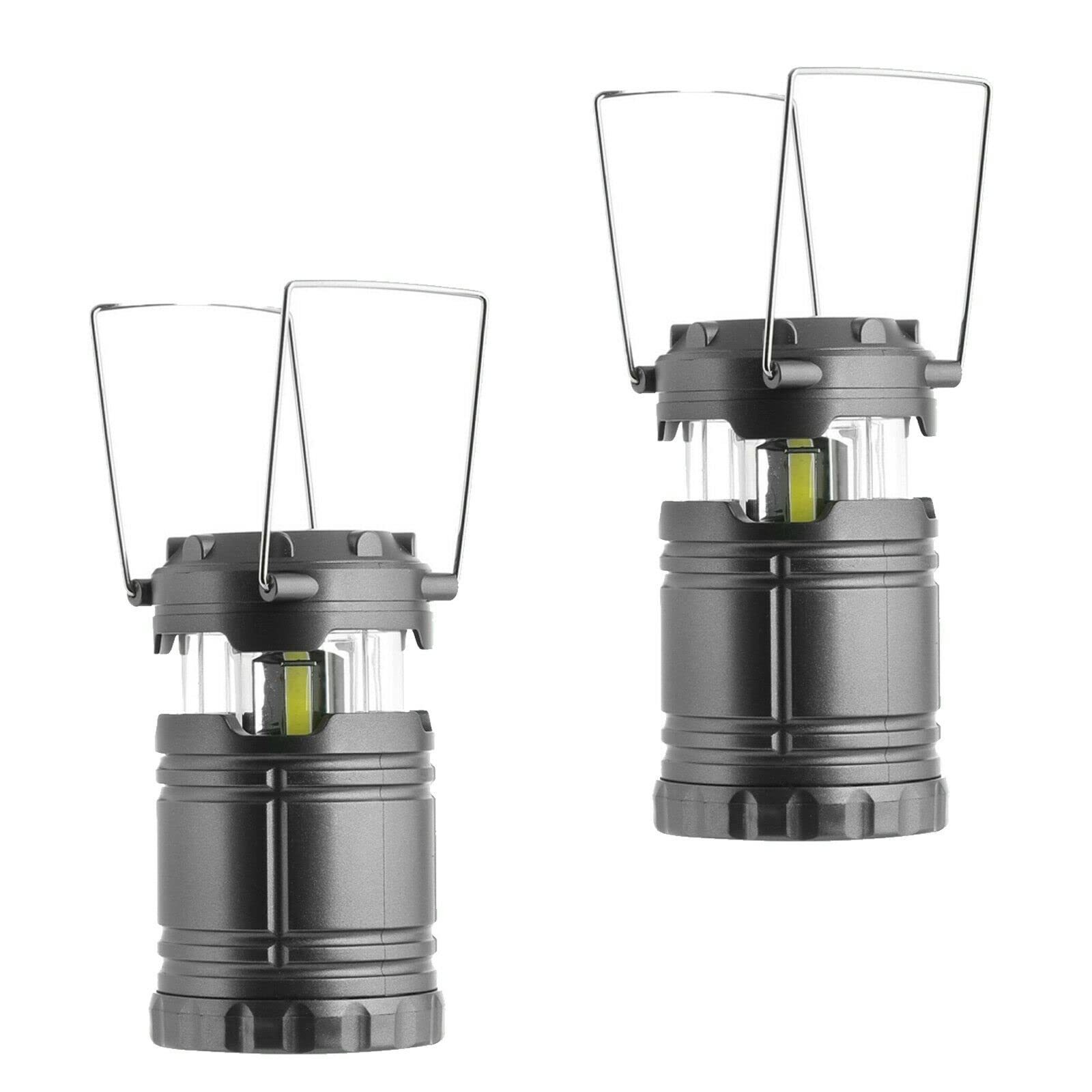 Qualtex Light Jegs Dekton 3 Cob Led Lantern - The Original Collapsible Tough Lamp Great For Camping, Fishing, Shed, Festivals, Garages Etc