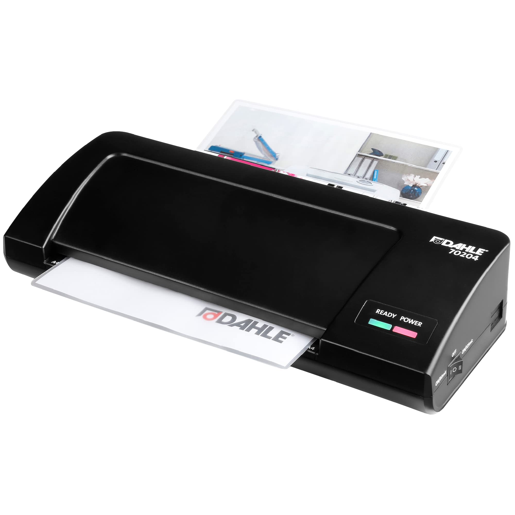 Dahle 70204 laminator (do A4, laminowanie na gorąco, czas nagrzewania 30 sek), czarny