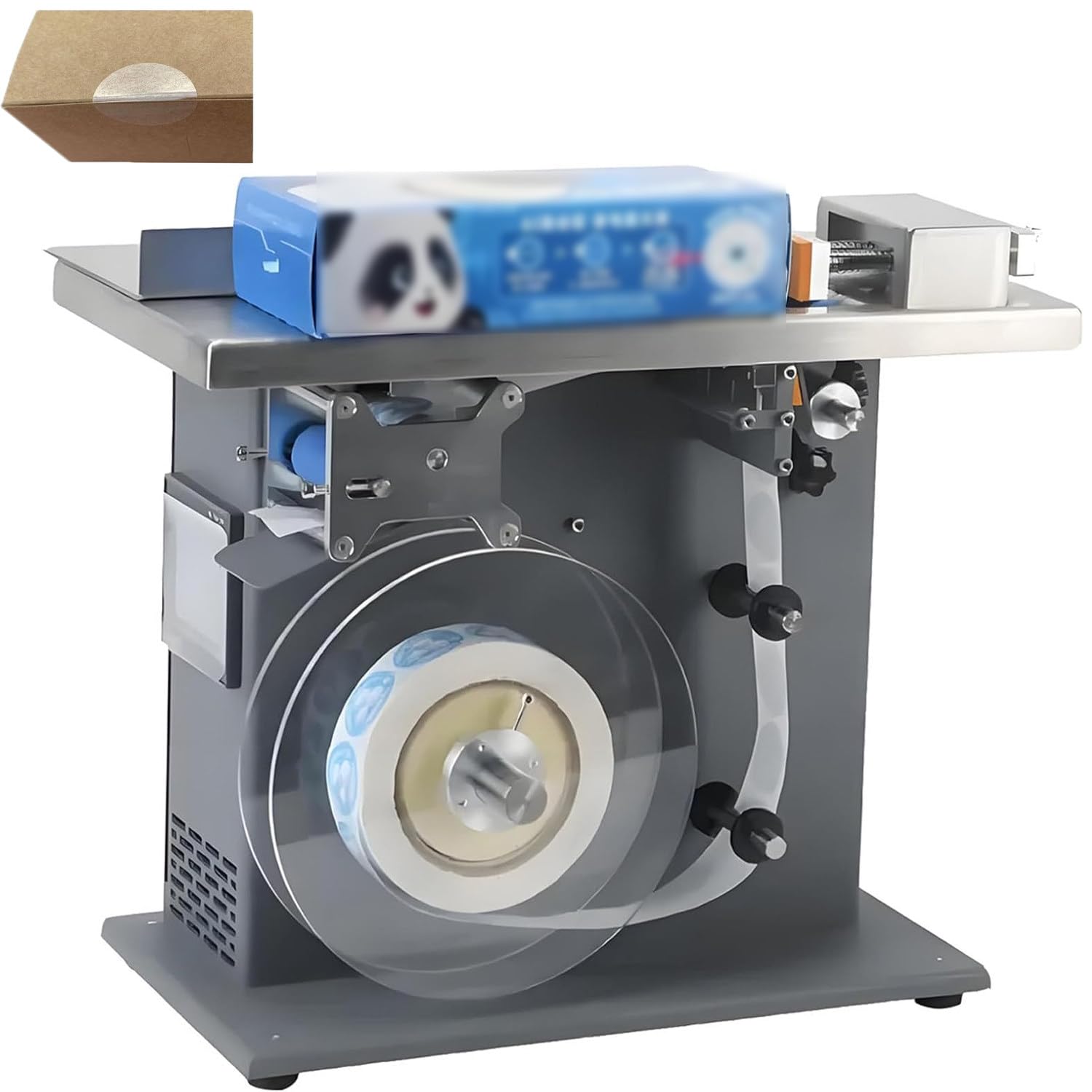 YXZQLOZ Fully Automatic Right Angle Box Sealing Labeling Machine with Plc & Electric Eye,for Cosmetic,Electronic,Food,Pharma Packaging