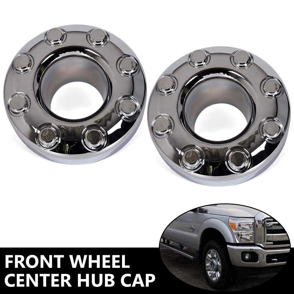 G-PLUS Dually Front 4X4 Open Chrome Wheel Center Hub Cap Compatible with 2005-2018 Ford F350 Replaces 5C3Z1130TA