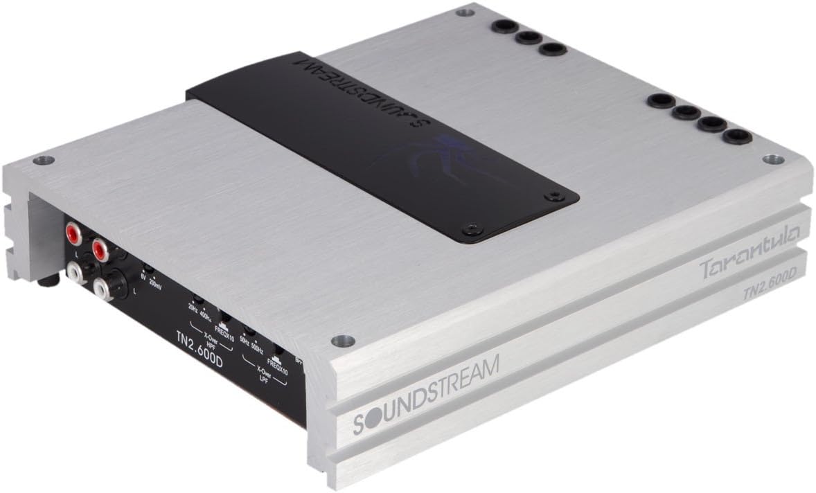 Soundstream TN2.600 600W 2-Channel Class D Tarantula Series Compact Car Amplifier
