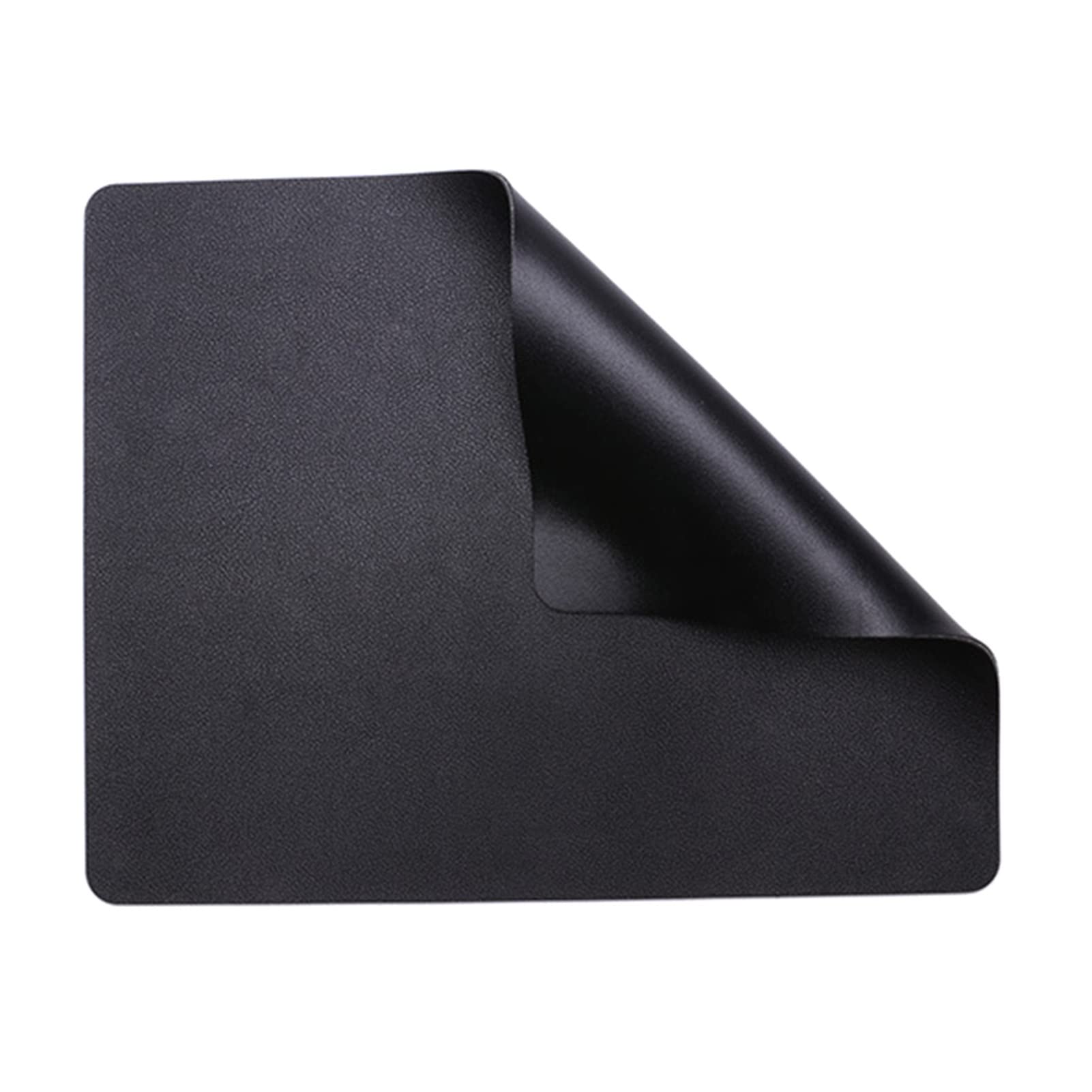 ZPEE Reversible Mouse Pad 2 Pieces,Water Proof Leather Mouse Pads for Desk Not-Slip Mouse Mats for Computer Gaming Small Mice Mat Pad-Black 25x20cm(9.9x7.9inch)