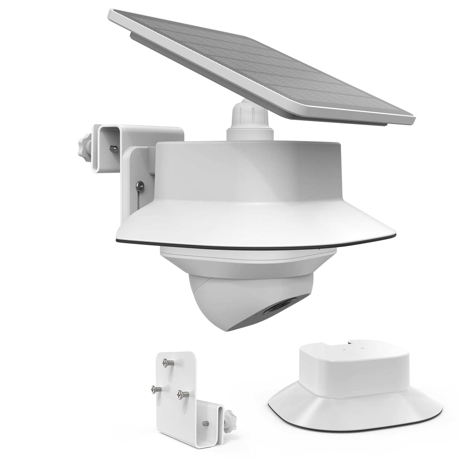 HOLACA Dakgoothouder compatibel met eufyCam S3 Pro, waterdicht, zacht, duurzaam (camera niet inbegrepen), siliconen hoes dakgoothouder, zwart