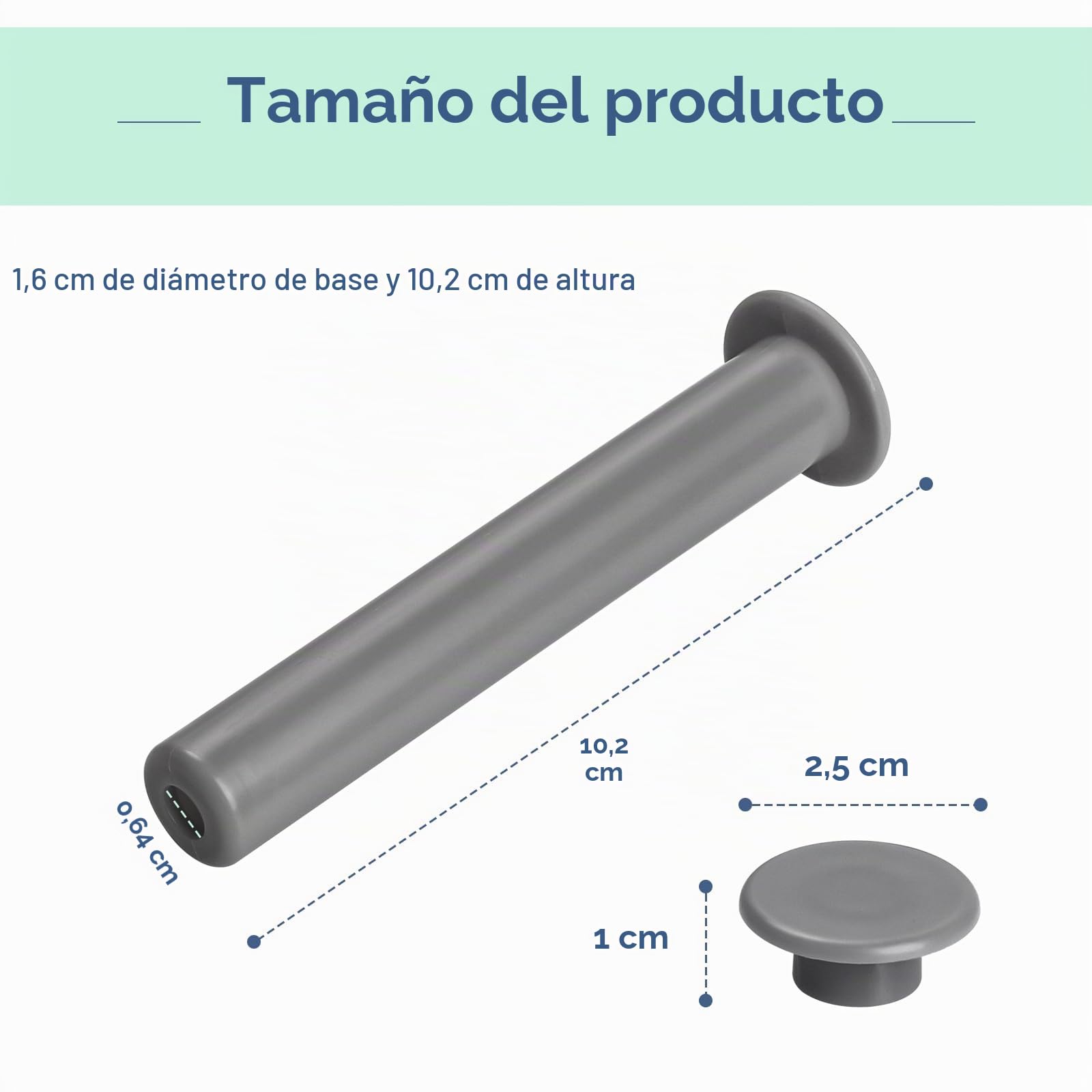 Juego de 10 fundas grises y tapas para valla de piscina, postes de valla de seguridad, valla de piscina salvavidas 178-G5, bricolaje, diámetro de base de 5/8 pulgadas y 4 pulgadas de altura,