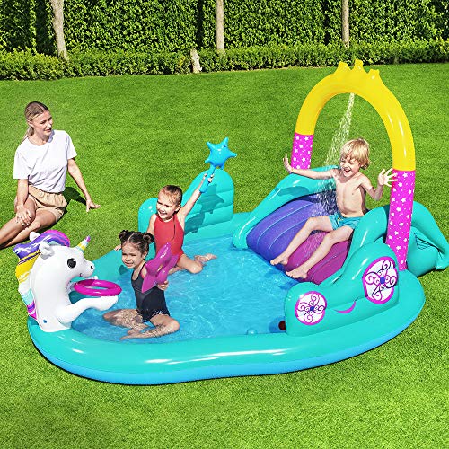 Bestway Wasserspielcenter, Magisches Einhorn, 274 x 198 x 137 cm, 53097