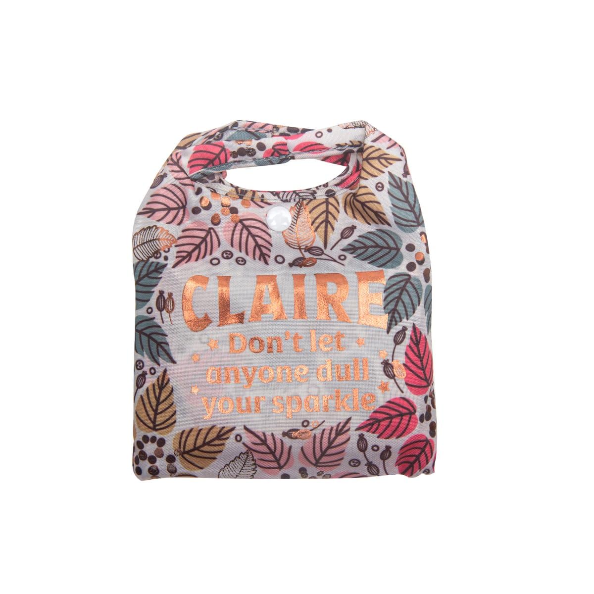 History & Heraldry Personalised Sparkle Shopper Bag (Claire)