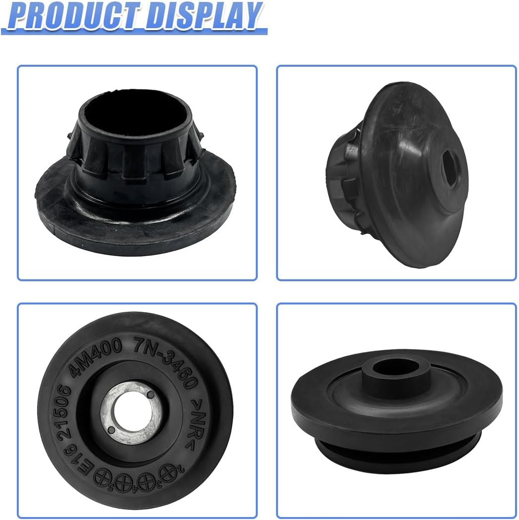 4PCS Car Radiator Mount Bushing, OEM#21507-4M400 21506-4M400, Black | Rubber Auto Radiator Support Parts, Car Radiators Bracket Replacement Fit for Most Vehicles