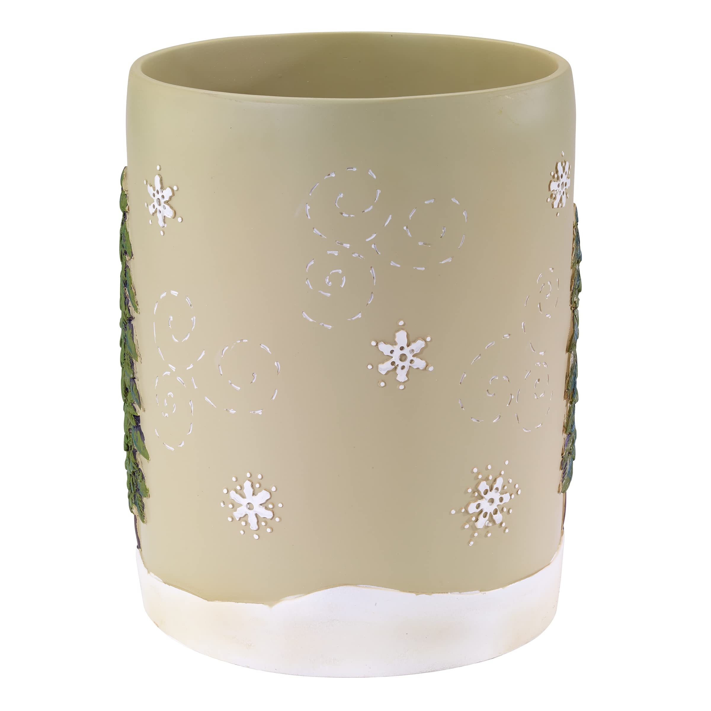 Figure Decorative Famiglia di Pupazzi di Neve LED Tessuto Lusso