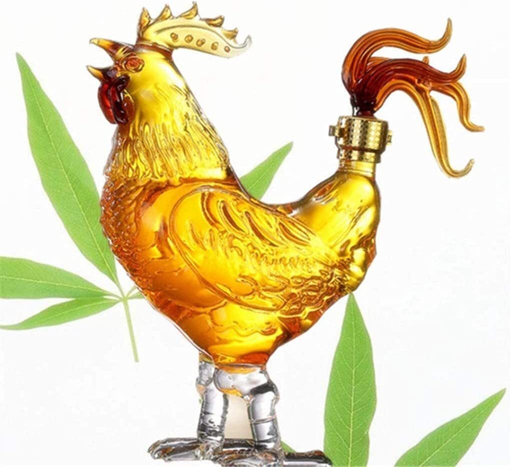 bottiglia per liquori a forma di animale, Serie zodiaco cinese, decanter for alcol a forma di animale(0.5 Litres)