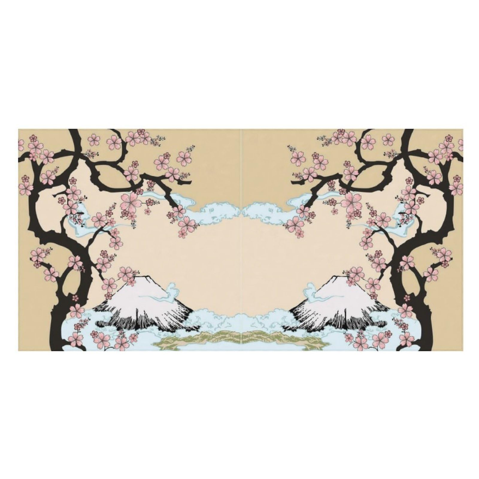 LWORZIIB Beach Towel, Fuji Mountain Cherry Tree in Japan Bath Towel, Pool Towel Great for Gym Swimming 80 X 160cm