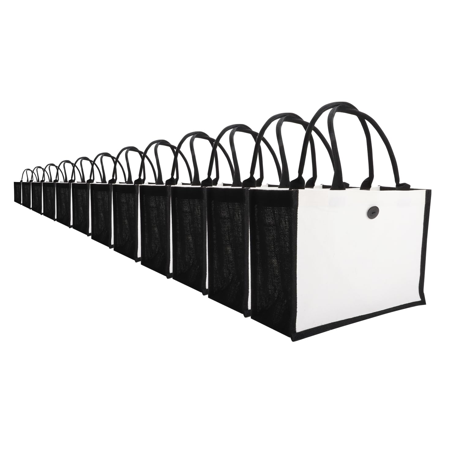 Bolsa de yute blanco