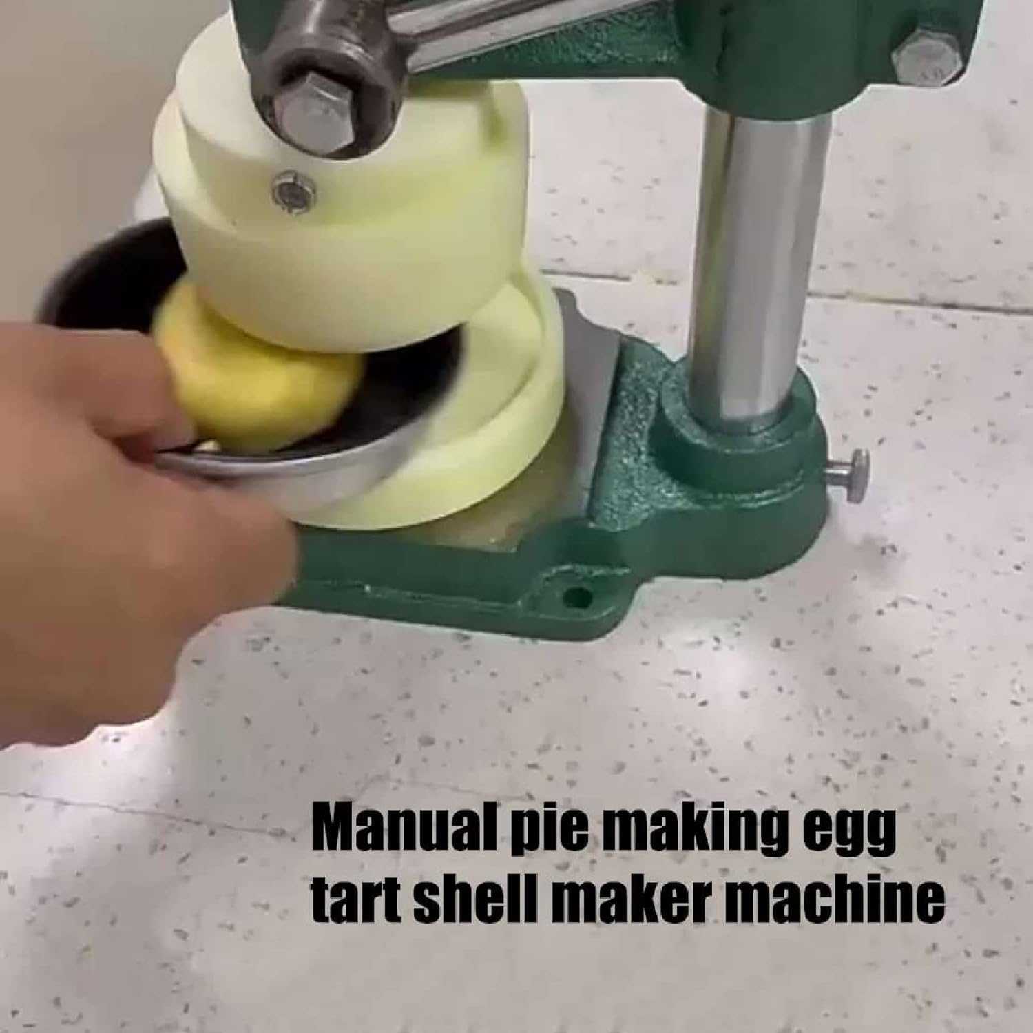Macchina Manuale Per Fare Crostate Di Uova, Pressa Per Crostate Di Uova Con Stampo, Pressa Manuale Per Stampare Conchiglie Di Crema Pasticcera Per Creare Crostate Di Uova, Facile Da Usare, Di Piccole