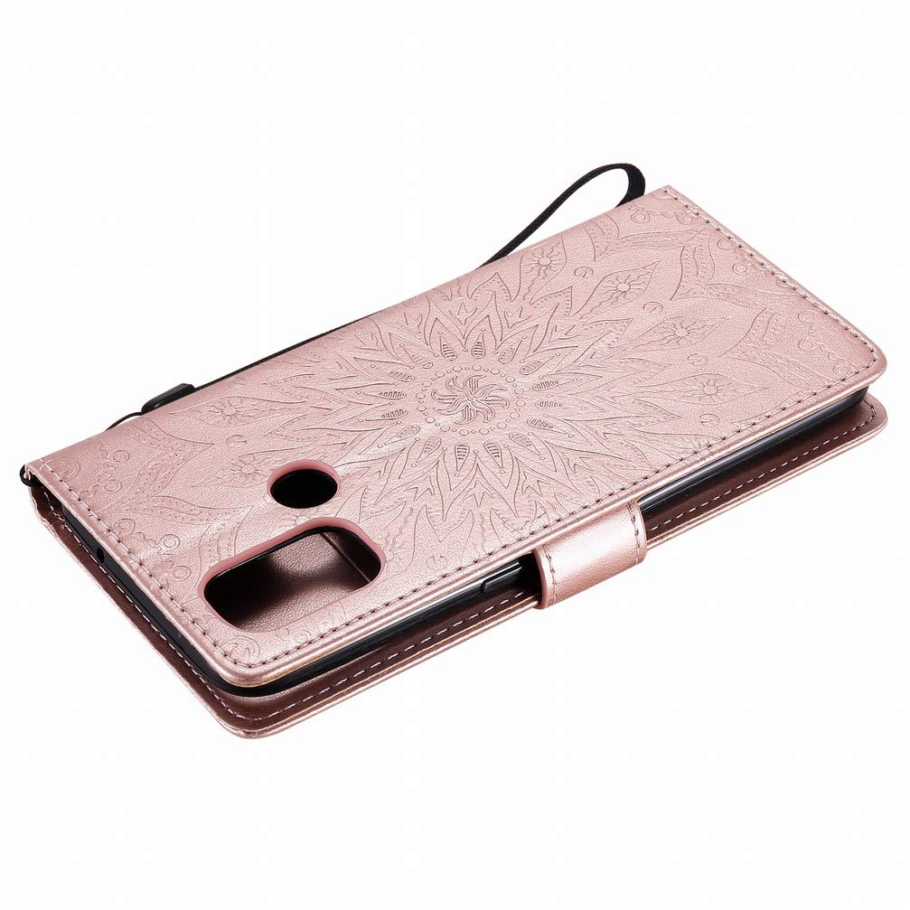 Cover Per OnePlus Nord N100, Custodia Portafoglio Pelle Sintetica Con
