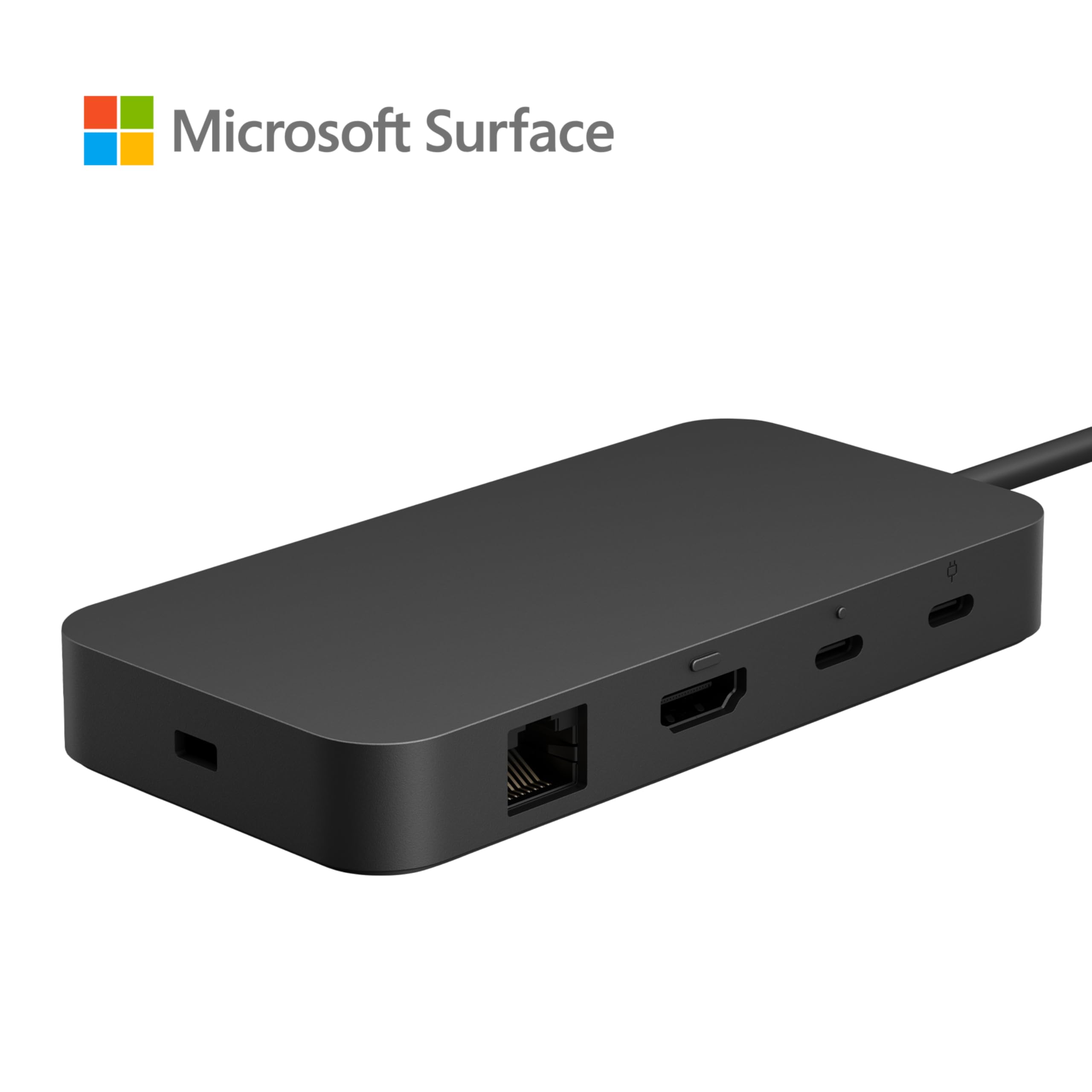 Microsoft Surface USB4 Dock – Gigabit Ethernet, USB C to 2xUSB-C/1xUSB-A/HDMI (65W Power Delivery) - Black