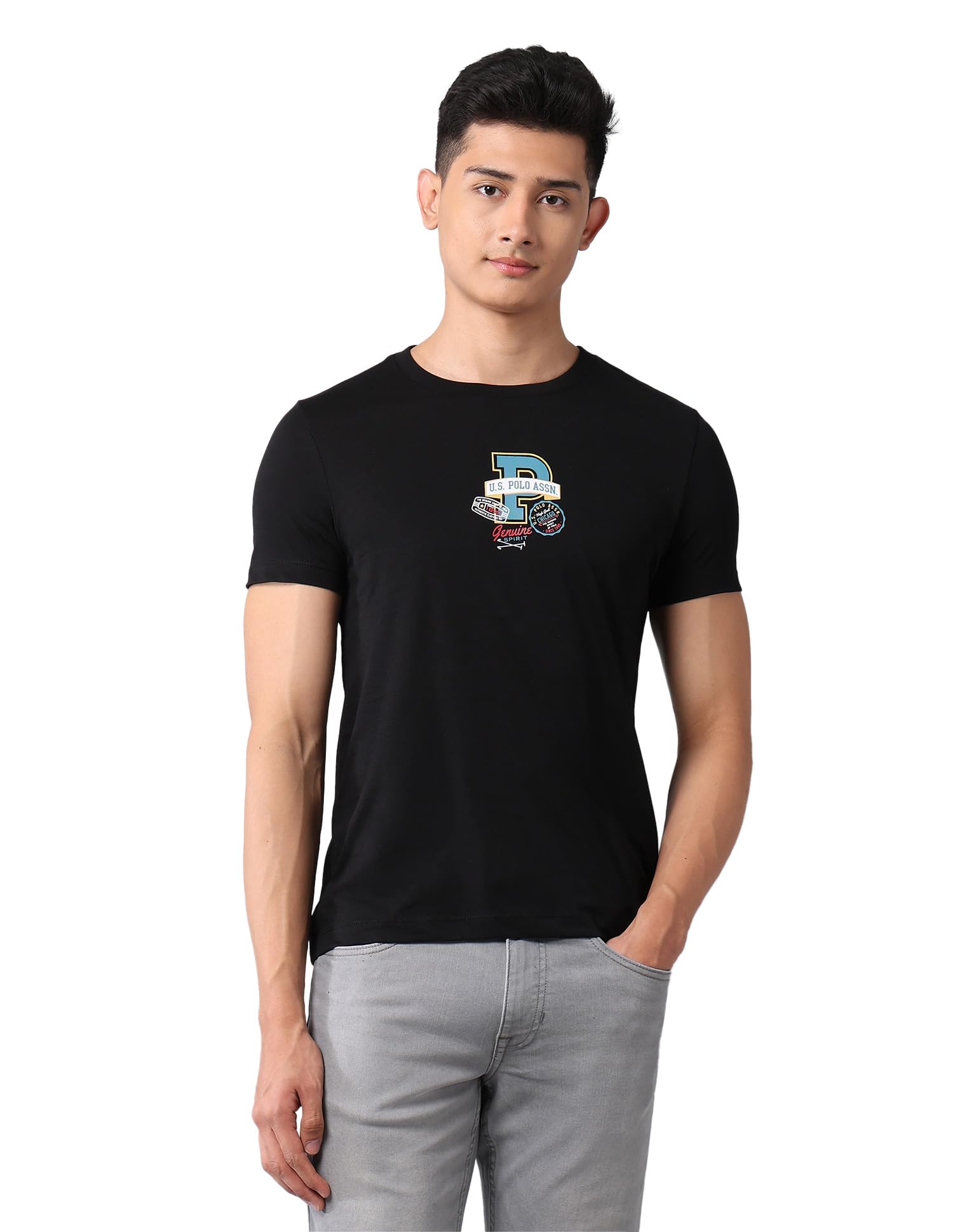 u.s. polo assn. denim co. Men's Cartoon Slim Fit T-Shirt-picture-39