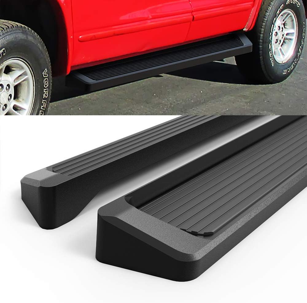 for 1999-2000 Dakota Quad Cab Pickup 2-Door & 1997-2000 Durango (Nerf Bar | Side Steps) 6" Black Eboard Running Boards