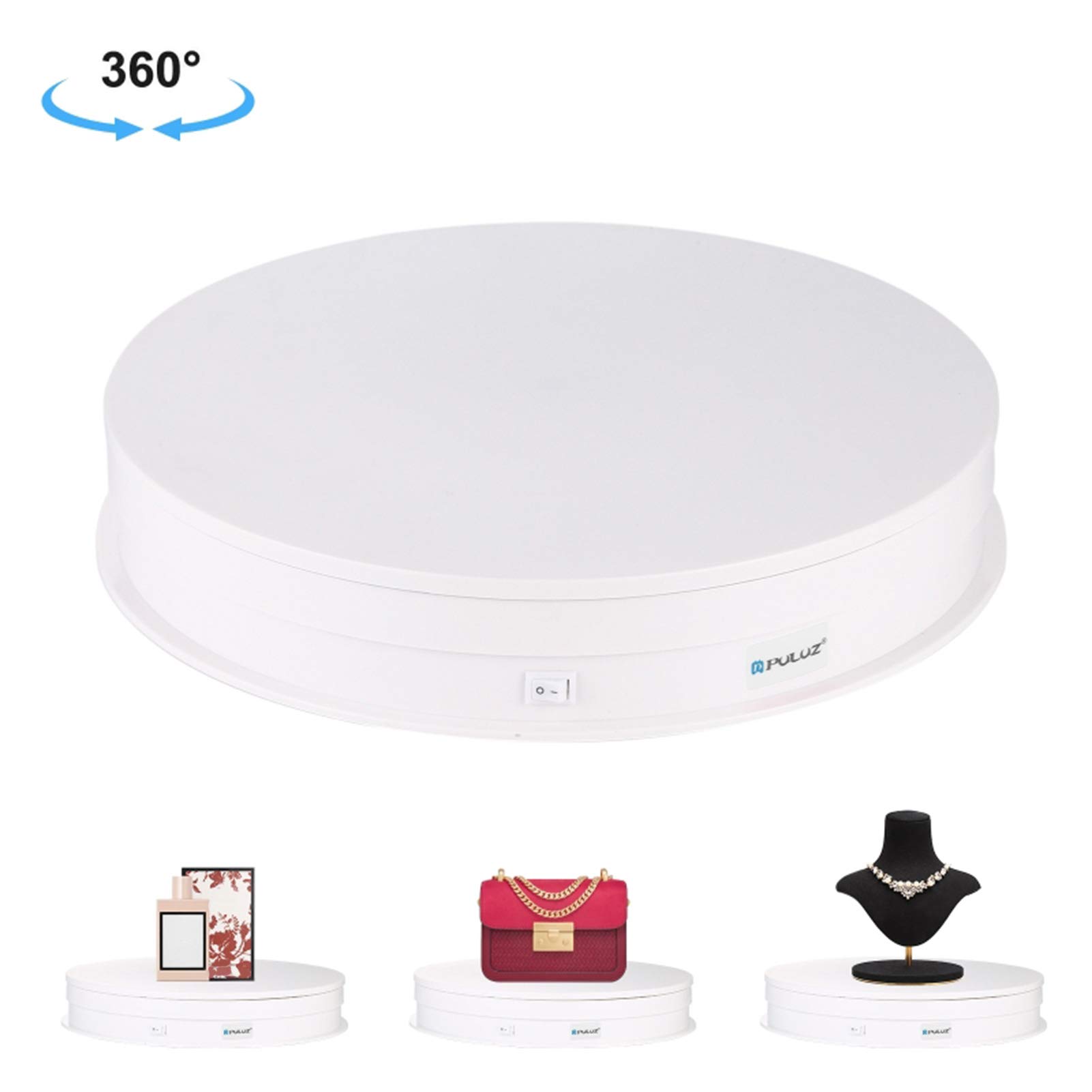 Stojak na biżuterię Gramofon Glorify do Dekoracji Biały ABS PC 30 Cm USB do Sklepu Sklepowego (Rozmiar 2)