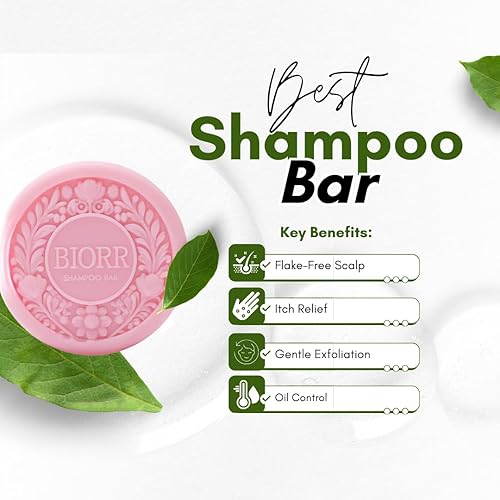 Miniatura 2 de Juego de barra de champú y acondicionador anticaspa con neem y árbol de té - Cuidado calmante del cuero cabelludo para control de escamas e