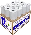 (12 Roulements) 2 1/4 en x 150 ft Ajout de rouleaux de papier à ruban, pour HR-10RC, HR-170RC, HR-200RC, EL-1197PIII, EL-1801V, P23-DHV-3, CP-90A, MP11DX-2, 1280-2,3000Labels Direct