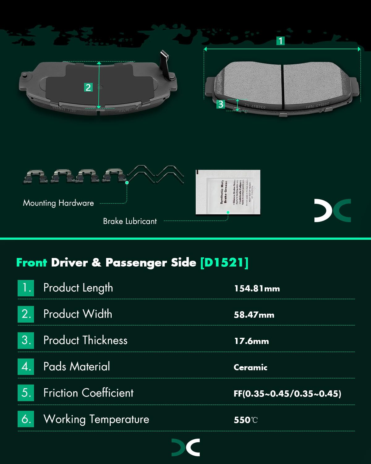 専用です TaylorMade＆ODYSSEY/1245 Amazon.com: Ceramic Brake Pads Kits,SCITOO 8pcs Brakes Pads