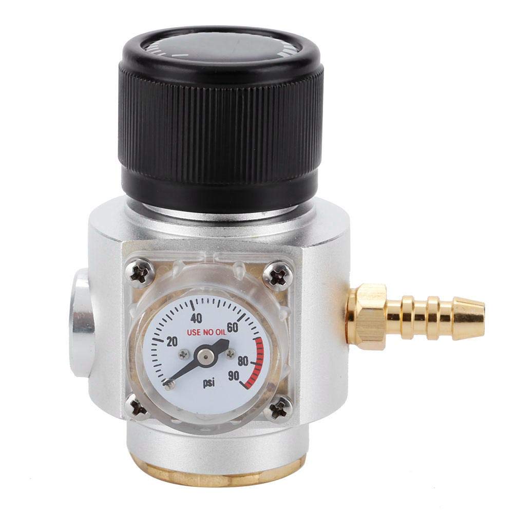 Mini reduktor gazu CO2 T21 * 4 zestaw manometrów sody z kablem do ładowania CO2 Regulator 0-90 PSI z argonem Mig Tig regulator spawania butli (dla Europy)