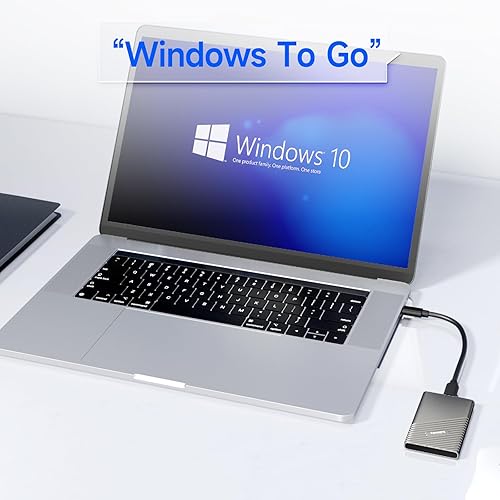 Miniatura 5 de fanxiang SSD externo portátil de 500 GB, hasta 2000 MBs, unidad externa de estado sólido USB C, disco duro externo, USB 3.2 Gen2*2 Type-C SSD para