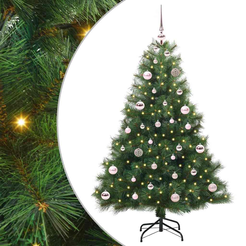 Sapin de noël artificiel vert pour petits espaces avec éclairage USB intégré