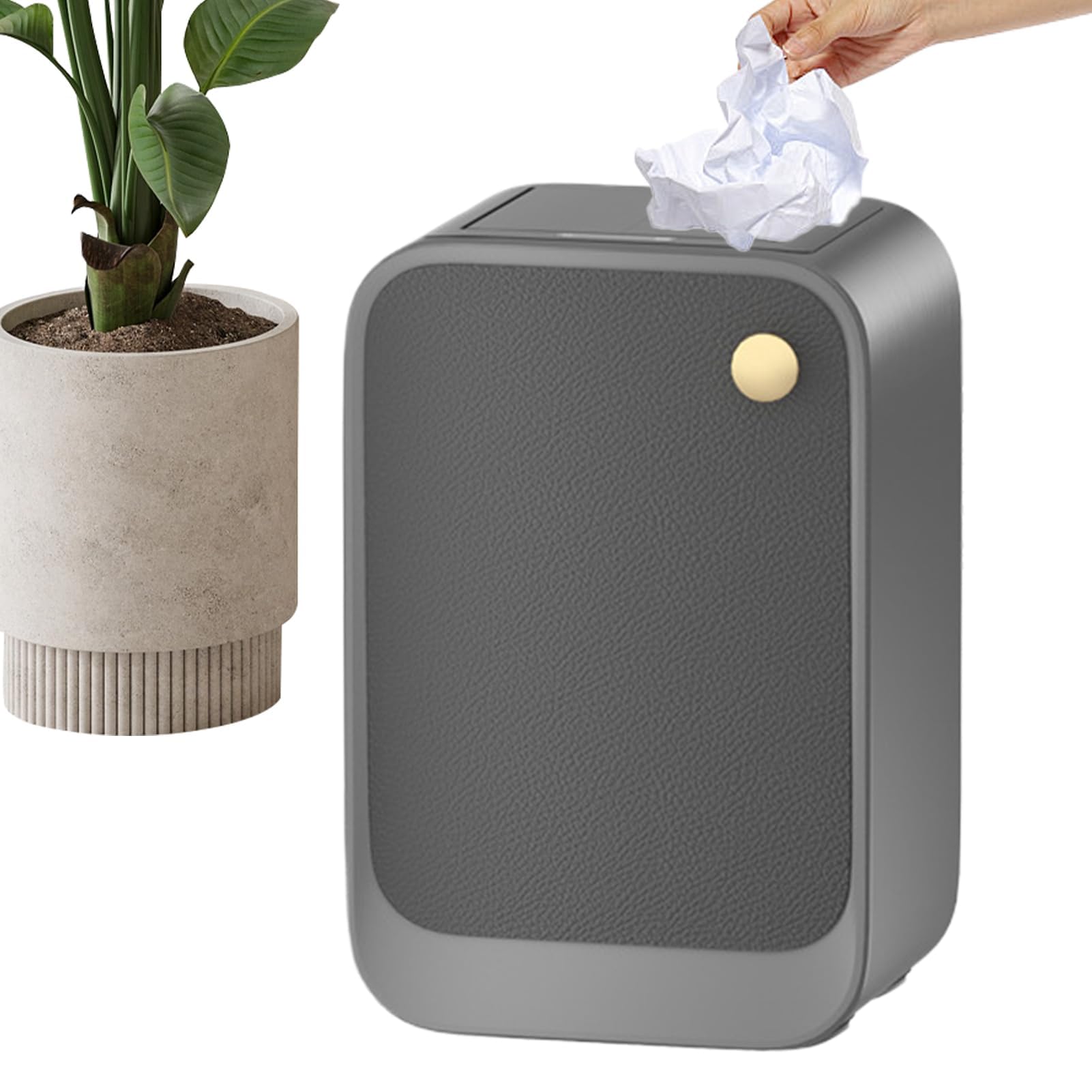 Trash Can 20L - Pokrywkowy boczny pojemnik na kuchnię, łazienkę, salon, pralnię, garaż, biuro - praktyczne rozwiązanie do zarządzania odpadami