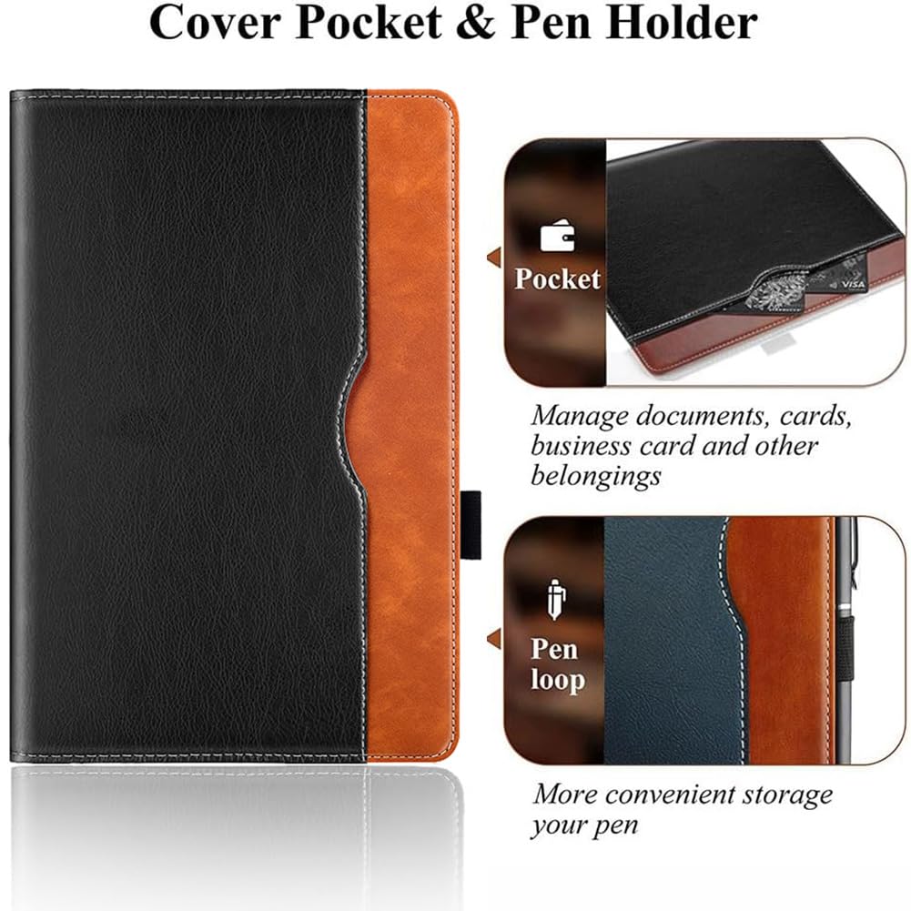 DLveer Universal Case Cover For Doogee Tab A9/A9Pro/A9 /A9 Pro /Doogee U11/ U11 Pro/U10/Blackview/Tabwee Tablet, Rotating Multiple Angles Universal Cover For Tablet 10-11 Inches, Black