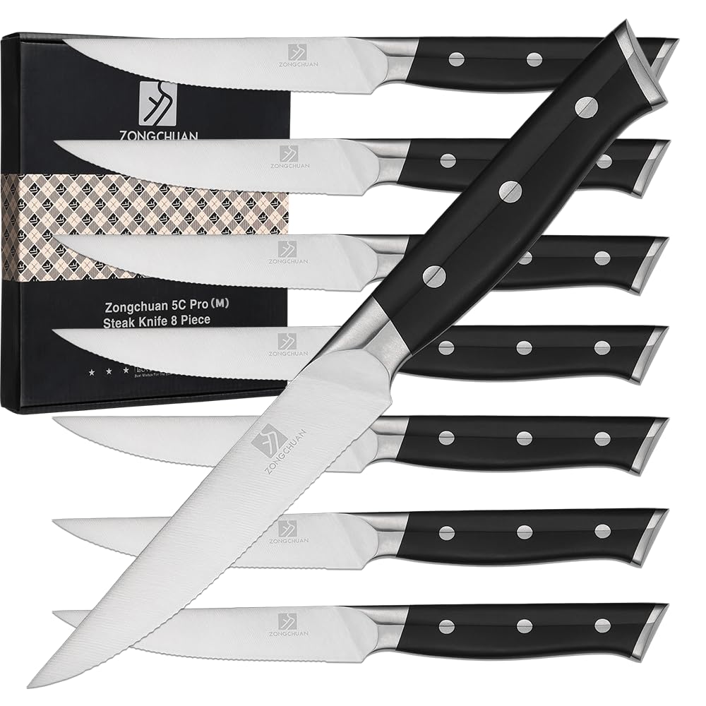 8" Stainless Steel Carving Knife and 7" Fork Set, Professional BBQ Brisket Slicing Kit with Ergonomic Full Tang Handle, Premium Meat, Fruits & Vegetables Cutting Tools in Gift Box — Amazon image 17