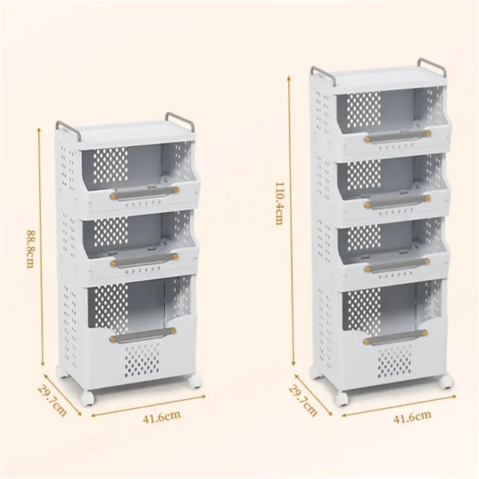 Cesto Portabiancheria Con Ruote Cestino for vestiti sporchi Carrello di grande capacità Carrello portaoggetti da parete for bagno Cestini portaoggetti a prova di umidità