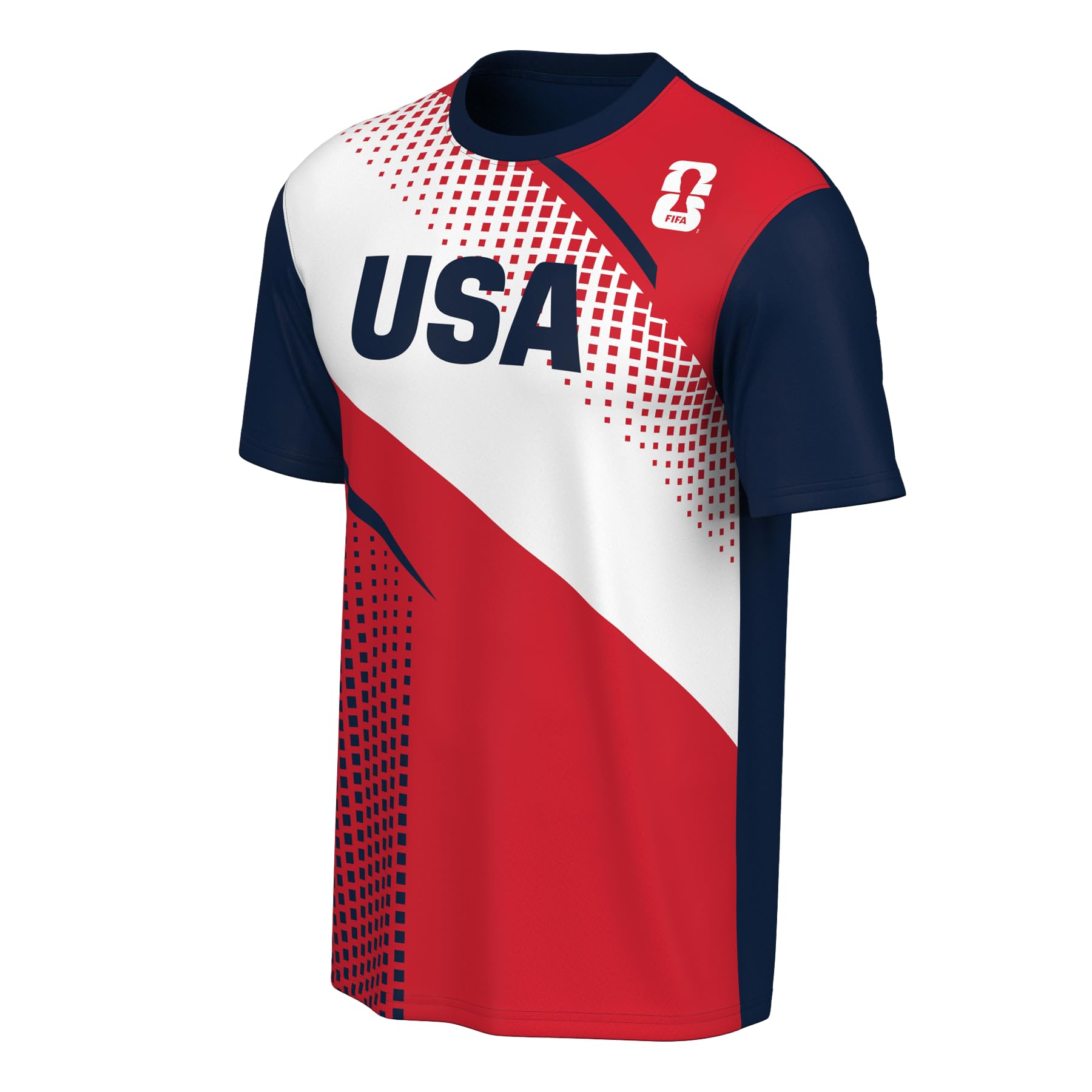 Outerstuff Men's Mens Short Sleeve Country Team Crewneck Top, Usa, Medium