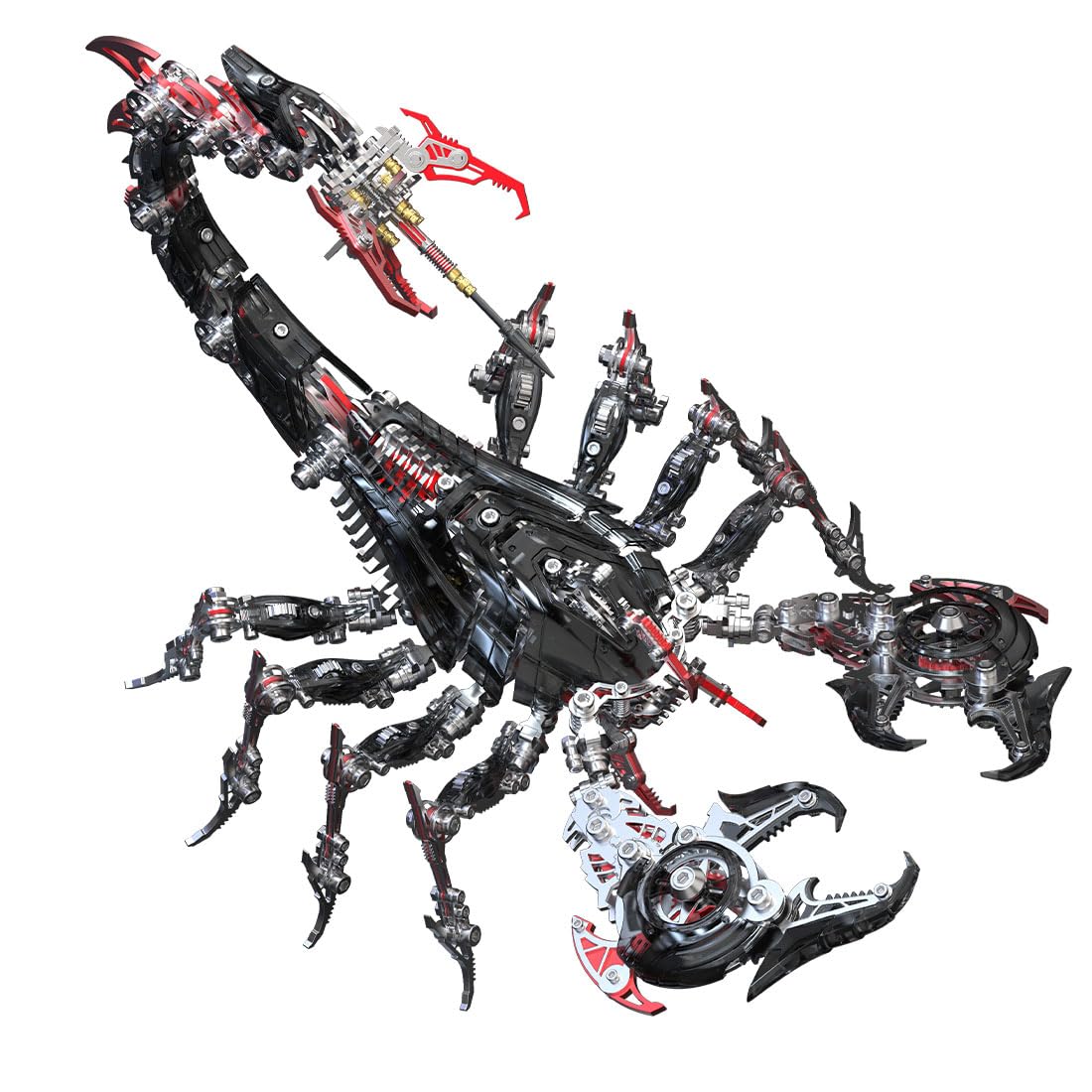 Puzzle 3D en métal - Scorpion mécanique - Kit de modélisme - Puzzle en métal - 1073 pièces - Modèle d'insecte mobile pour collectionneurs et adultes - Noir