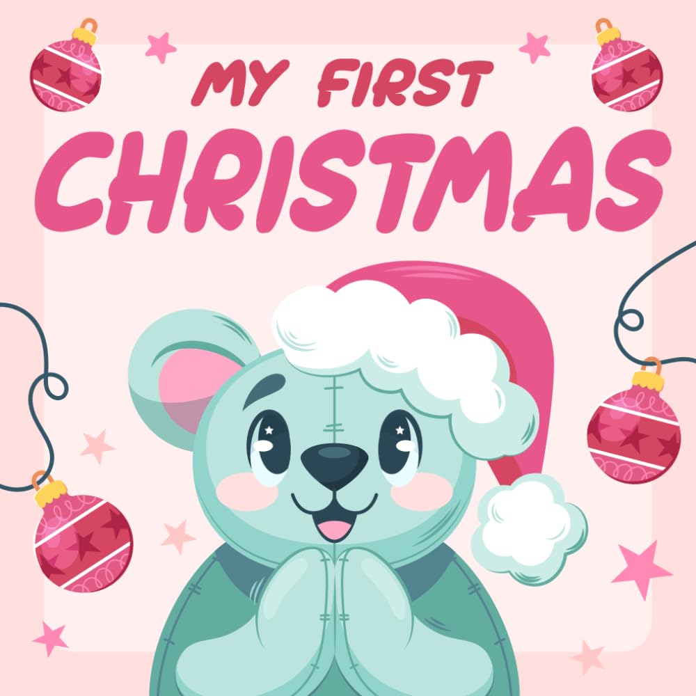 My First Christmas High Contrast Baby Book for Newborn 012 Months +50