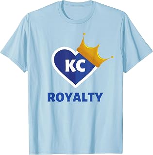 Royal Blue KC Fan Kansas City Crown Town Royalty Gear T-Shirt