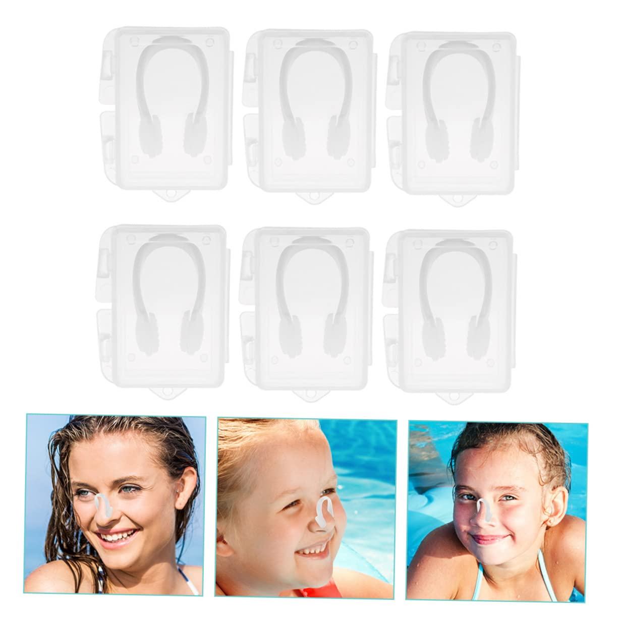 TOYANDONA 5 Series Pinzas Nasales para Natación De Unidades Resistentes Accesorios Convenientes para Nadadores 6 Cajas*5