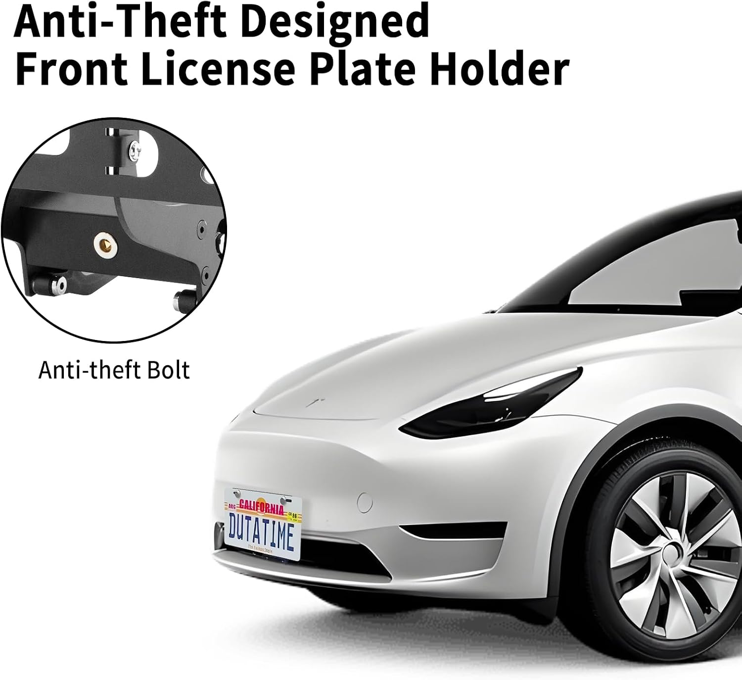 2025 Model 3 Highland Front License Plate Frame Holder, Anti-Theft License Plate Mount Bracket Kit for Tesla Model 3 2024 Accessories US Version