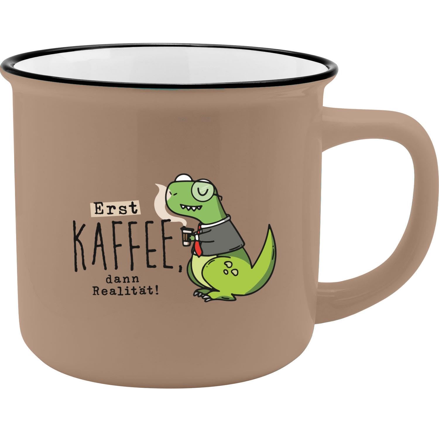 GRUSS & CO Mug with Reality Motif | New Bone China Porcelain Enamel Look 35 cl | Funny Gift Breakfast | 73917