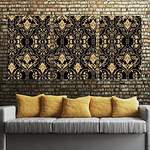 Art mural salon et design d'architecture : triptyque déco maison - 5