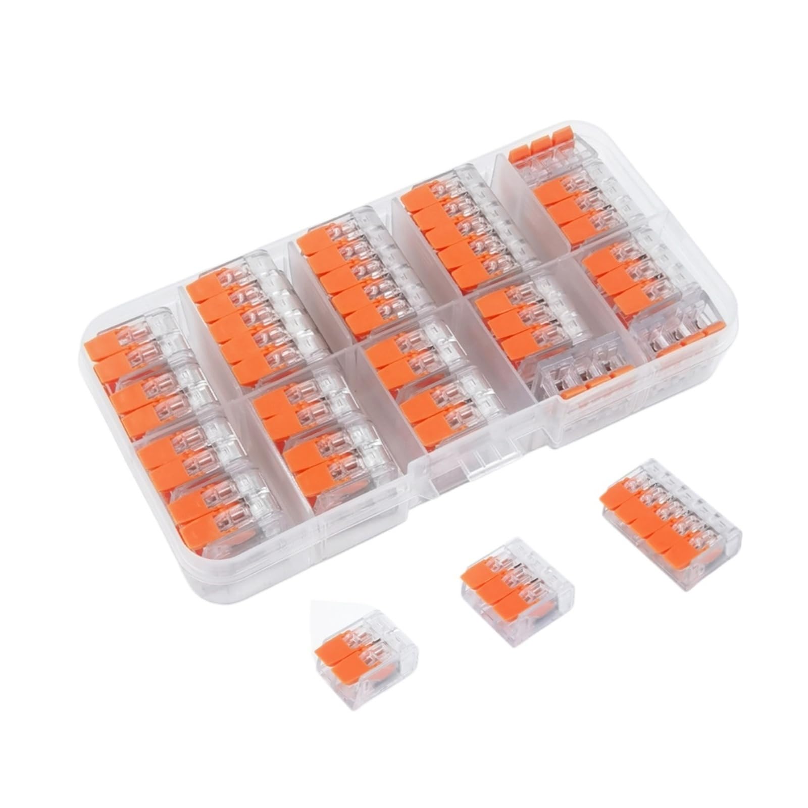 Assortimento di connettori for Cavi di Giunzione compatti da 31/75 Pezzi. Kit terminale Cavo a connessione Rapida. Connettori a Leva a innesto | 31Pcs
