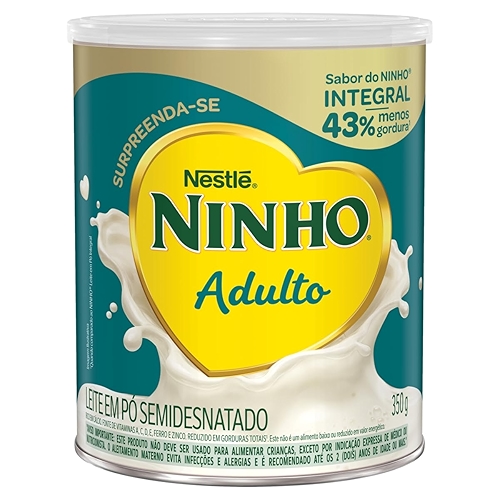 Leite Pó Semidesnatado Ninho Adulto Lata 350g